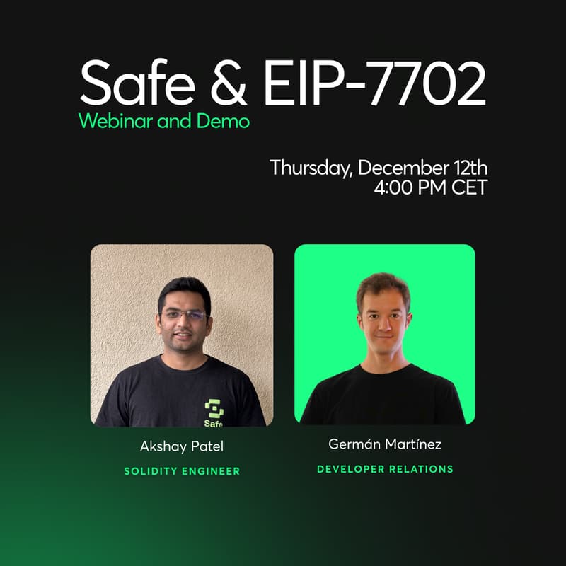 Cover Image for Safe & EIP-7702: Webinar and Demo