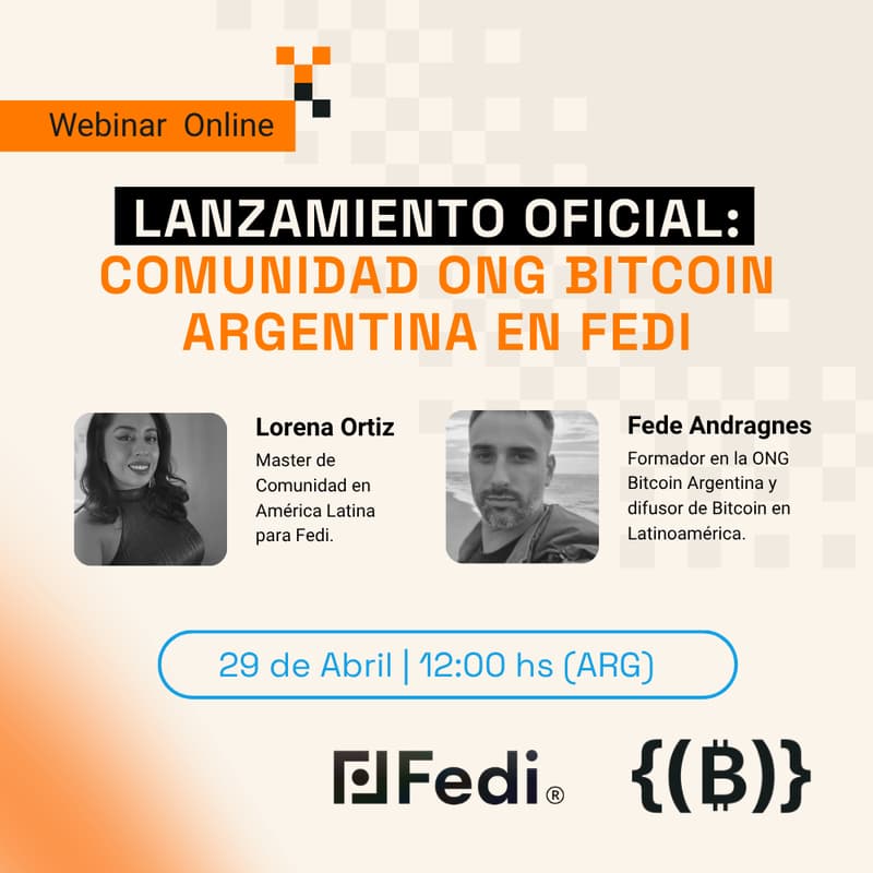 Cover Image for Lanzamiento oficial: Comunidad ONG Bitcoin Argentina en FEDI