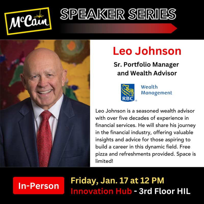 Cover Image for McCain Speaker Series: Leo Johnson, RBC Dominion