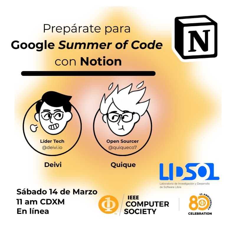 Cover Image for Preparate para Google Summer of Code con Notion.