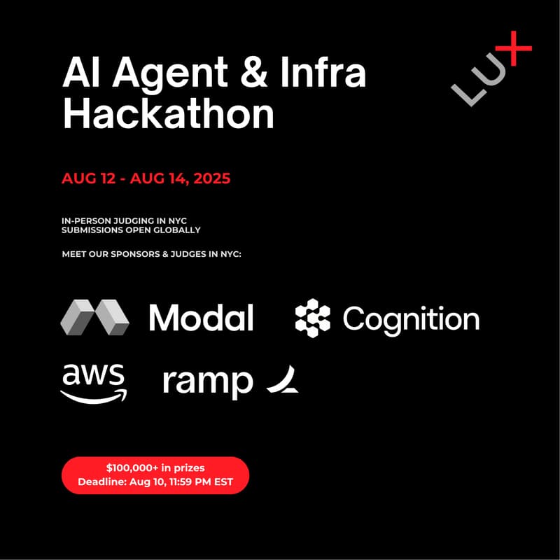Cover Image for AI Agent & Infra Hackathon