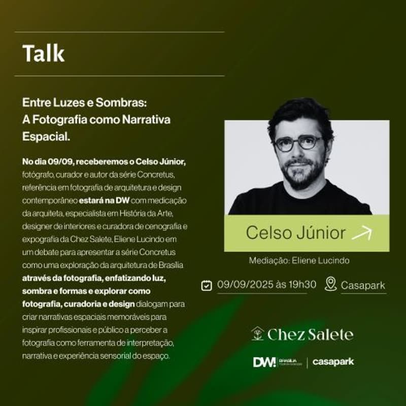 Cover Image for Talk- Entre Luzes e Sombras: A Fotografia como Narrativa Espacial