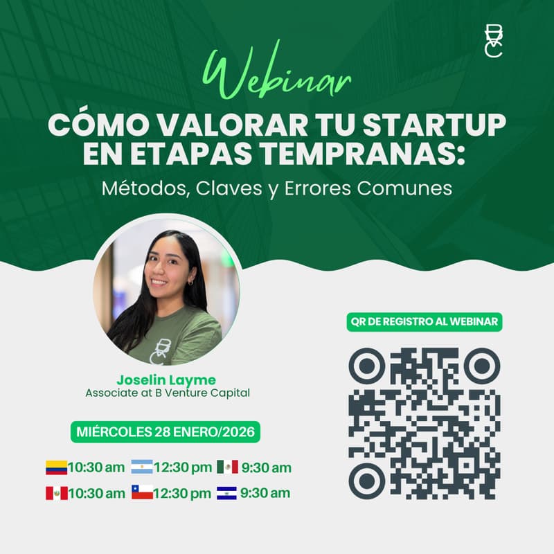 Cover Image for Webinar I Cómo Valorar tu Startup en Etapas Tempranas: Métodos, Claves y Errores Comunes
