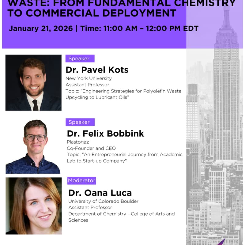 Cover Image for Catalytic Upcycling of Plastic Waste: From Fundamental Chemistry to Commercial Deployment
