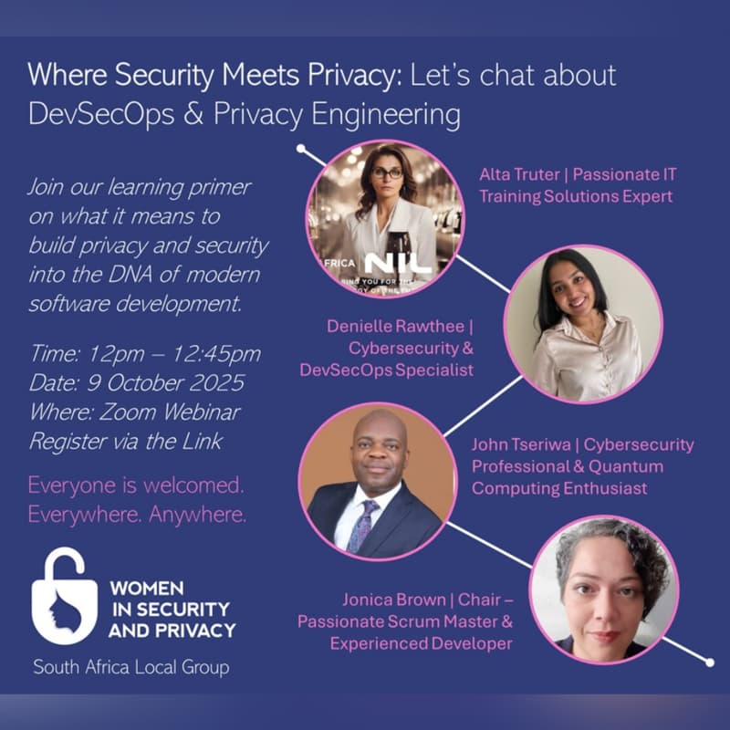 Cover Image for WISP - Where Security Meets Privacy: Let's chat about DevSecOps & Privacy Engineering