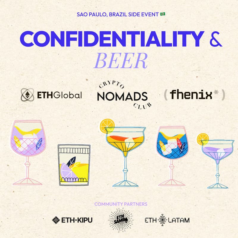 Cover Image for ETH Latam Happy Hour with Fhenix, ETHGlobal, and Crypto Nomads