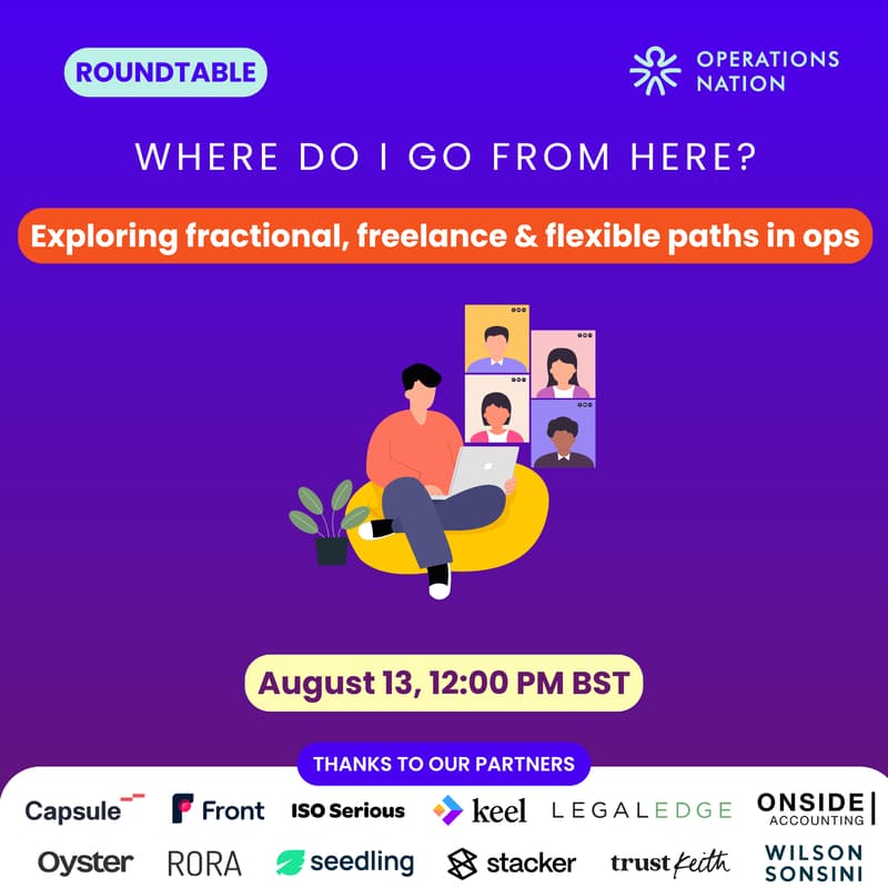 Cover Image for Where do I go from here? Exploring fractional, freelance & flexible paths in ops