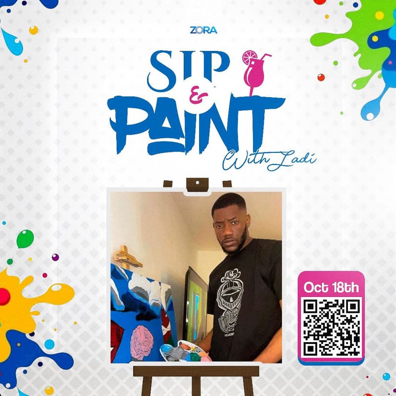 Cover Image for Zora Sip and Paint with Ladi