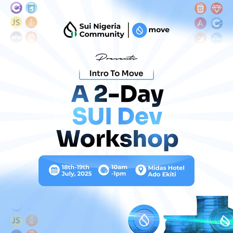 Cover Image for Intro To Move : A 2-Day SUI Dev Workshop