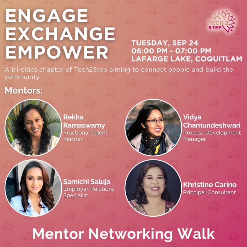 Engage, Exchange, Empower - A Tri-Cities Chapter Event by Tech2Step · Luma