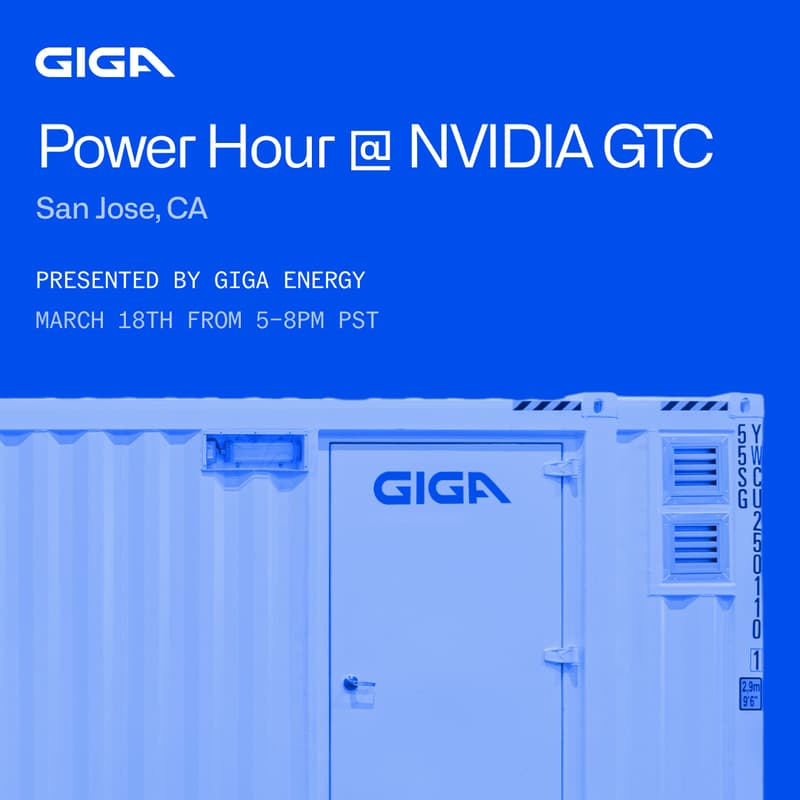 Cover Image for Giga Energy Power Hour @ NVIDIA GTC
