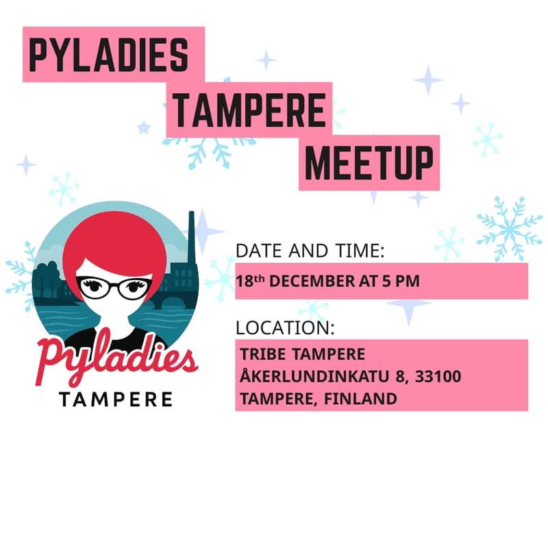 Cover Image for PyLadies Tampere December MeetUp