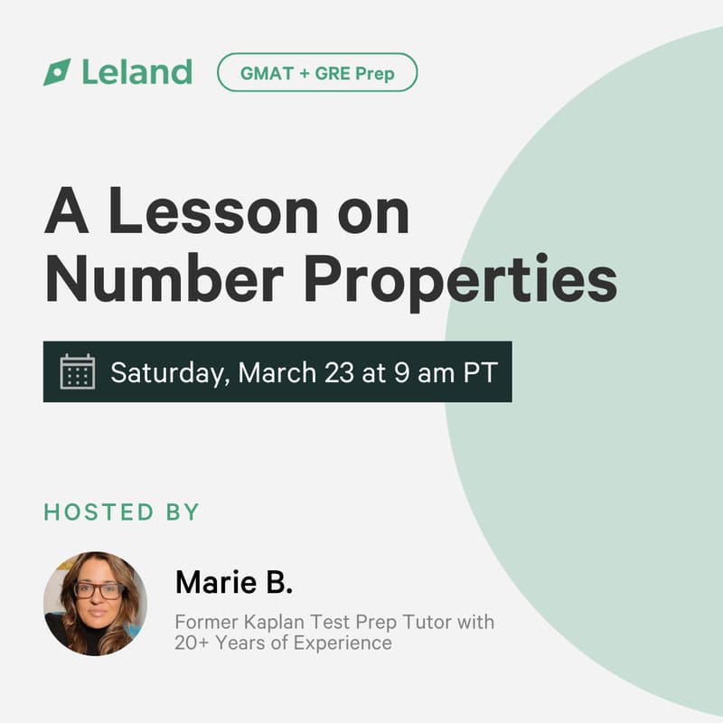 Cover Image for GMAT/GRE Prep: A Lesson on Number Properties