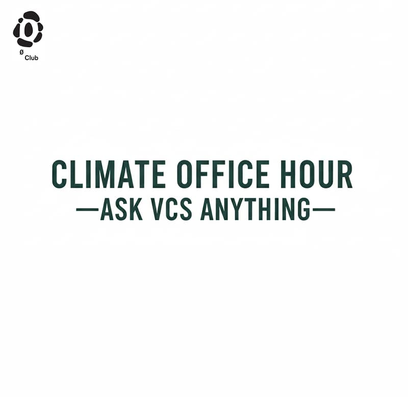 Cover Image for Climate Office Hour