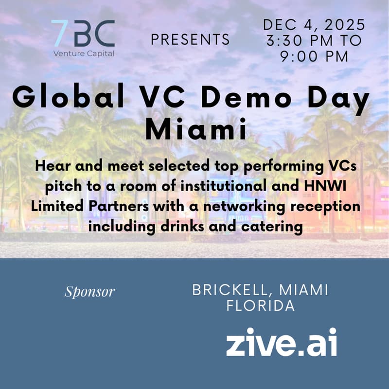 Cover Image for 7BC Global VC Demo Day Miami