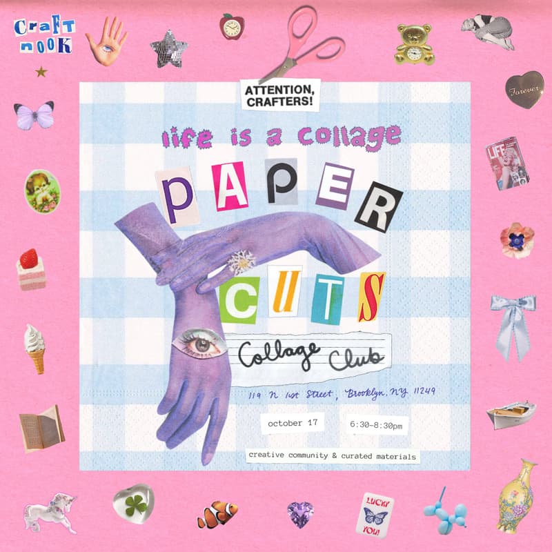 Cover Image for Papercuts Collage Club: Life is a Collage Workshop