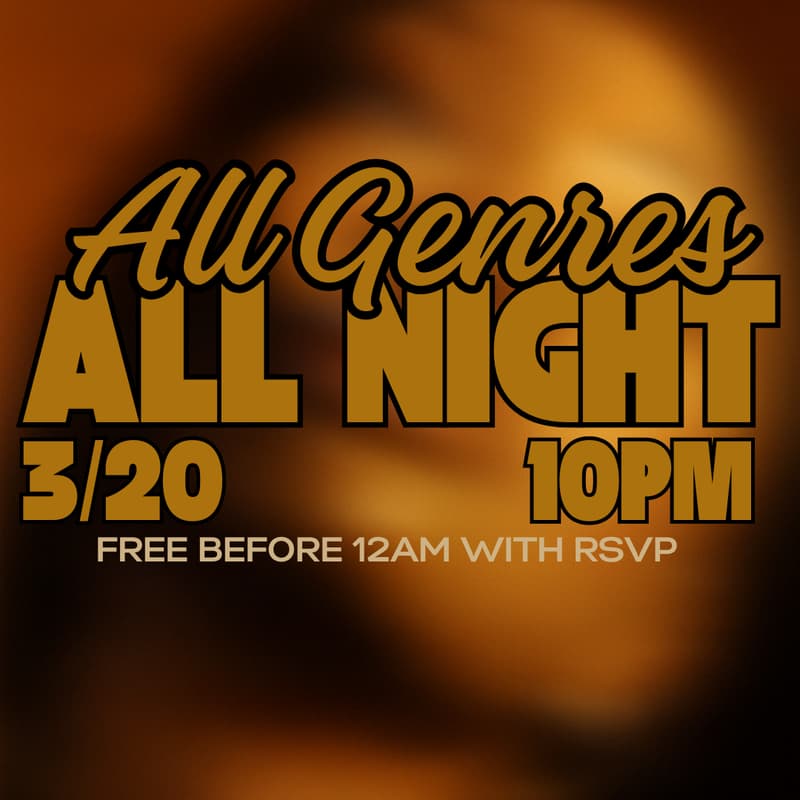 Cover Image for ALL GENRES ALL NIGHT