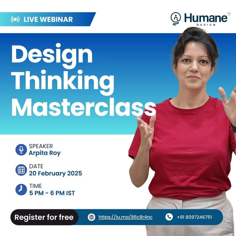 Design Thinking Masterclass [2025] · Zoom · Luma