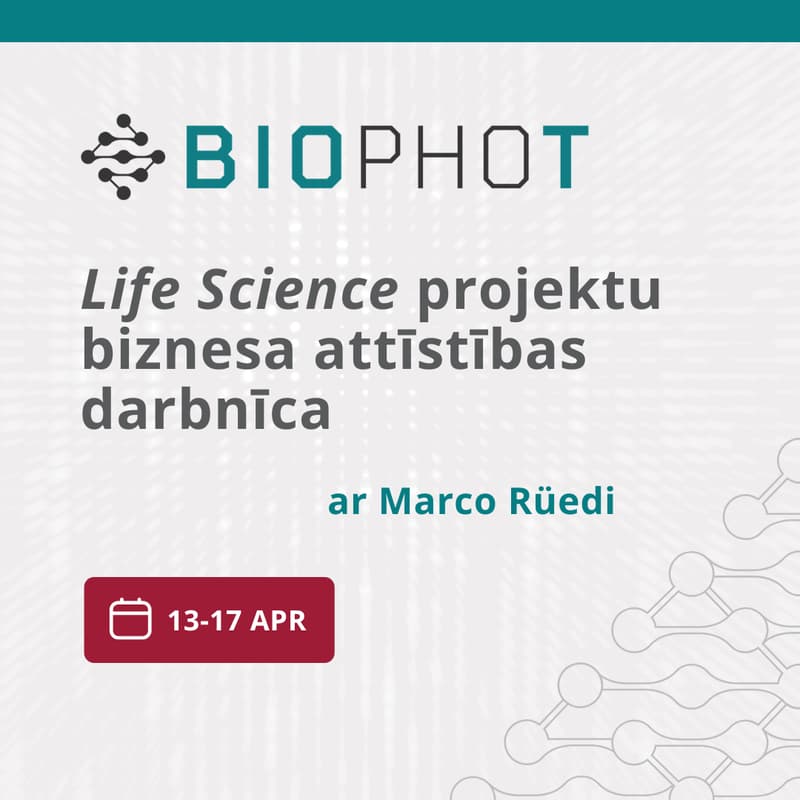 Cover Image for Life Science projektu biznesa attīstības darbnīca ar Marco Rüedi