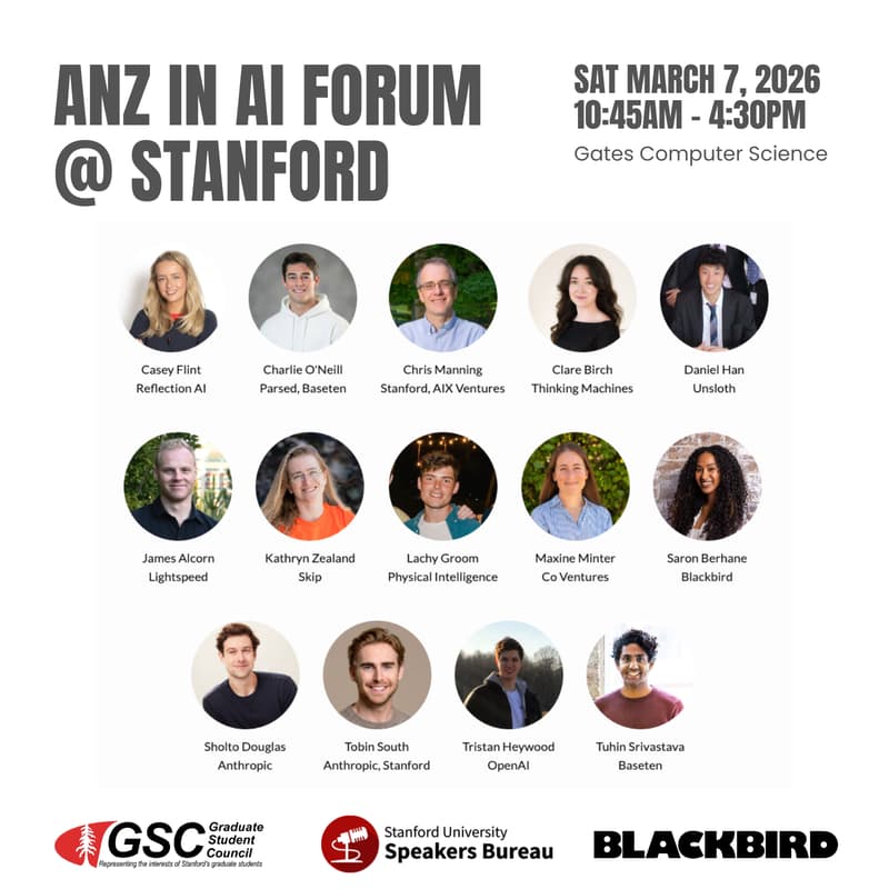 Cover Image for ANZ in AI Forum @ Stanford
