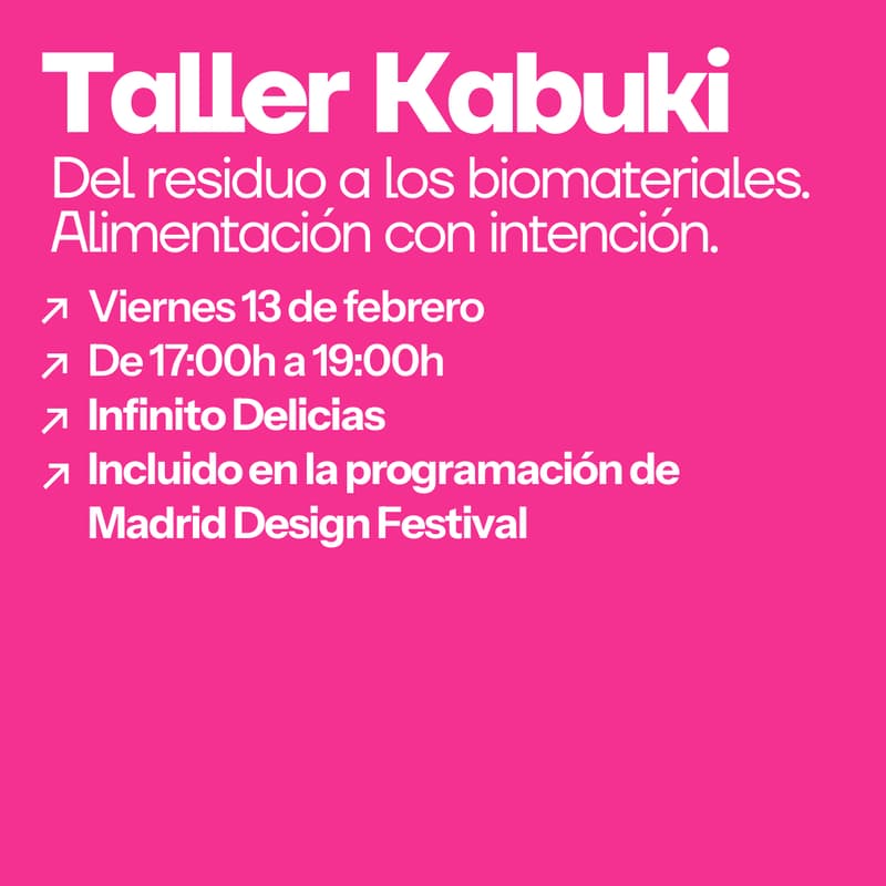Cover Image for Taller con Kabuki. Del residuo a los biomateriales.