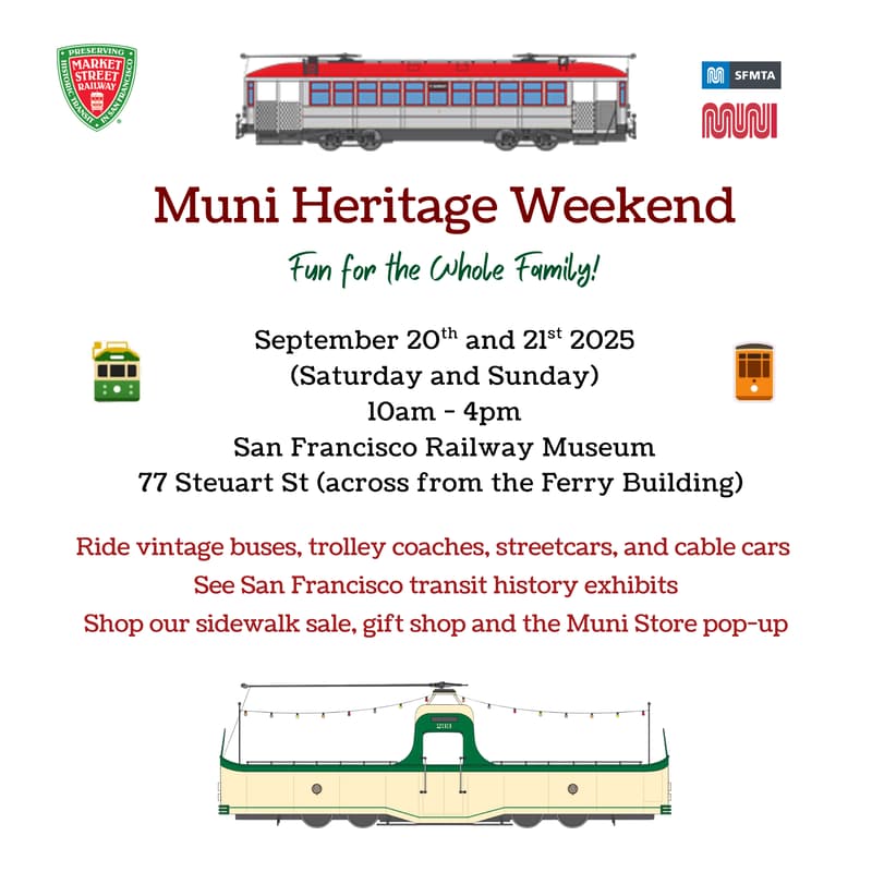 Cover Image for Muni Heritage Weekend - Saturday