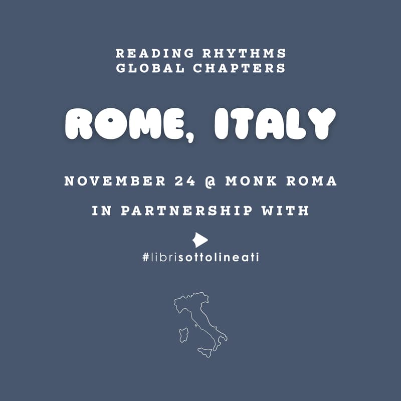 Cover Image for Reading Rhythms Rome: November 24th