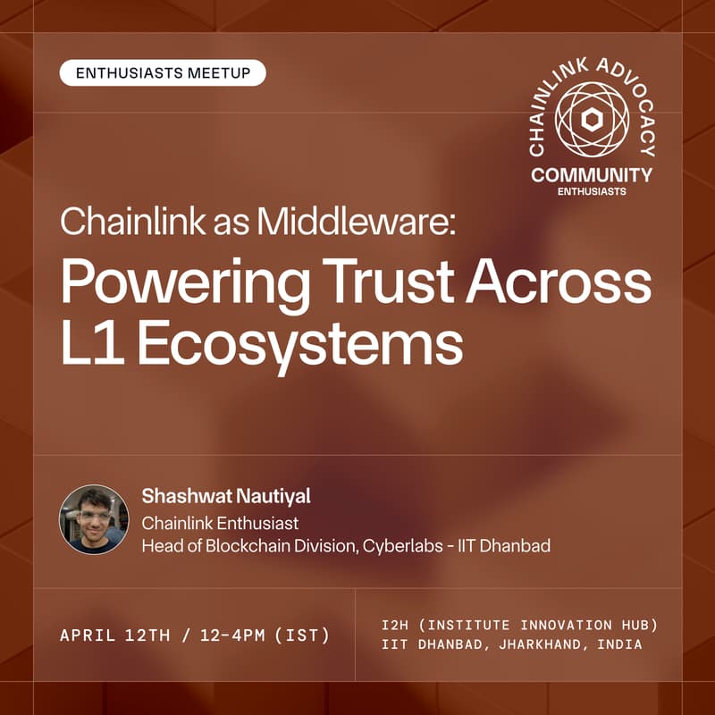 Cover Image for Chainlink as Middleware: Powering Trust Across L1 Ecosystems