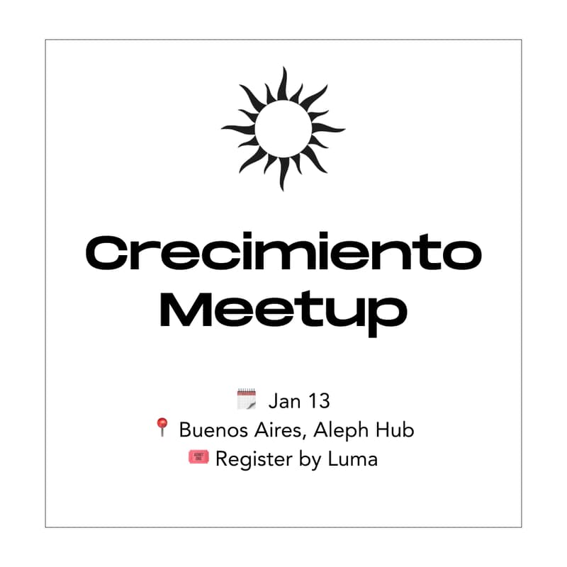 Cover Image for Crecimiento Meetup