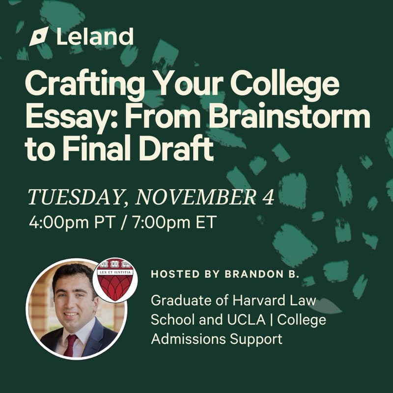 Cover Image for Crafting Your College Essay: From Brainstorm to Final Draft
