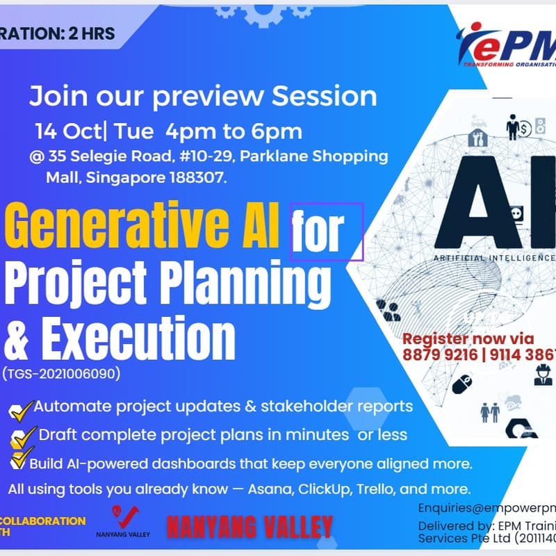 Cover Image for Preview Session: Generative AI for Project Planning & Execution