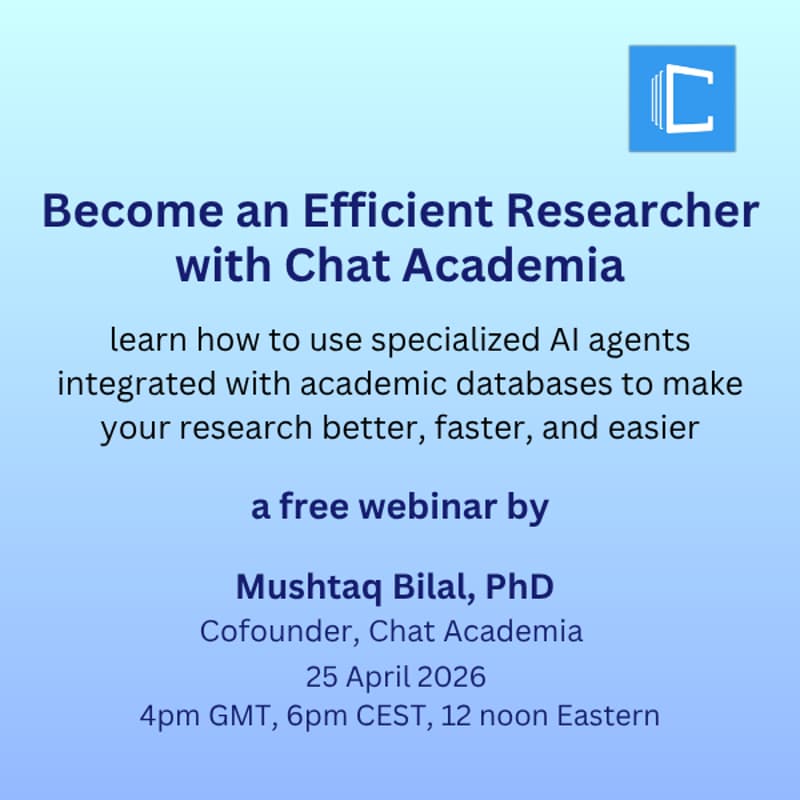 Cover Image for Become an Efficient Researcher with Chat Academia