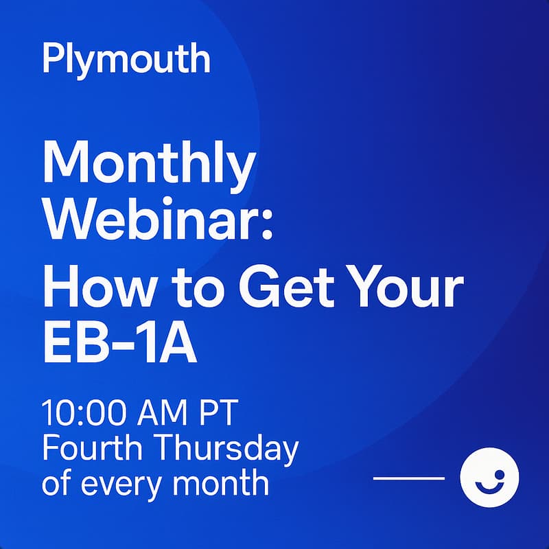 Cover Image for Monthly Webinar: How to Get Your EB-1A