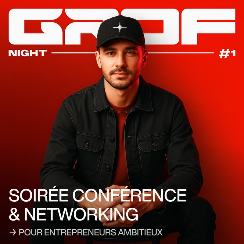 Cover Image for GROF Night #1 - Networking pour entrepreneurs et indépendants ambitieux              ( > 100K par an).