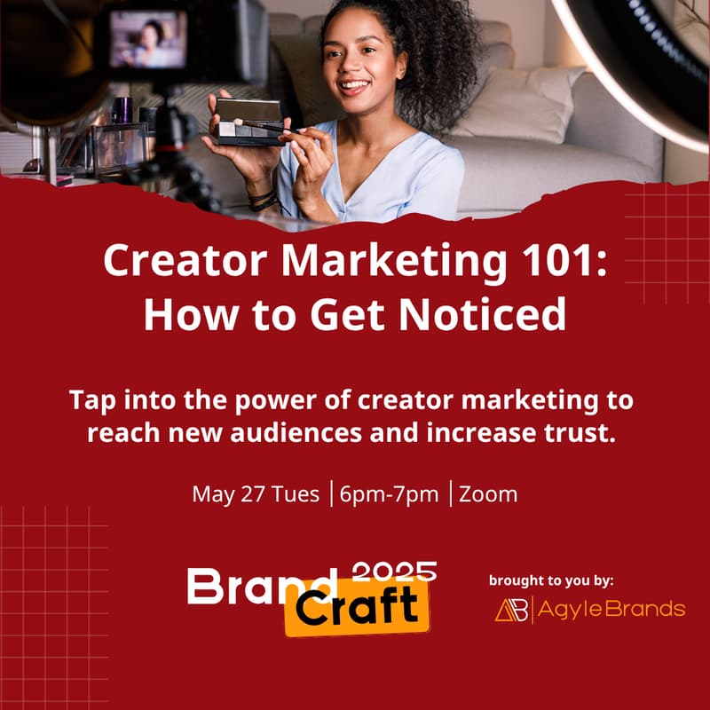 Cover Image for Creator Marketing 101: How to Get Noticed [FREE via Zoom]