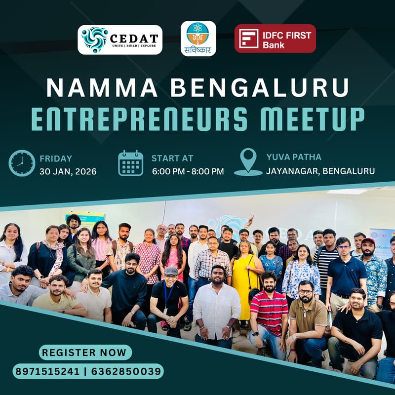 Cover Image for Namma Bengaluru Entrepreneurs Meetup