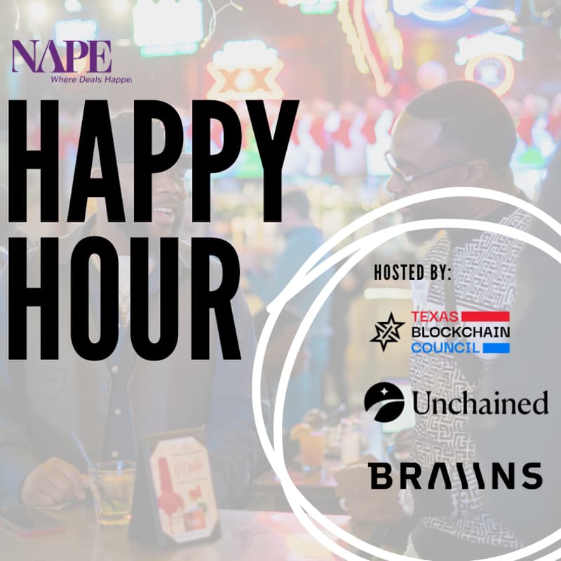 Cover Image for NAPE Happy Hour Hosted by the Texas Blockchain Council, Unchained & Braiins