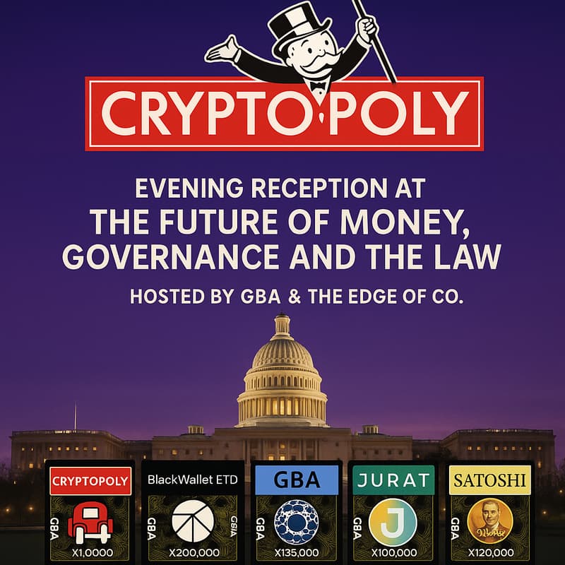 Cover Image for Cryptoply Reception - Future of Money, Governance & the Law