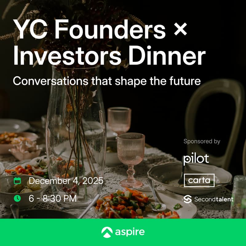 Cover Image for YC Founders × Investors Dinner: Conversations That Shape the Future