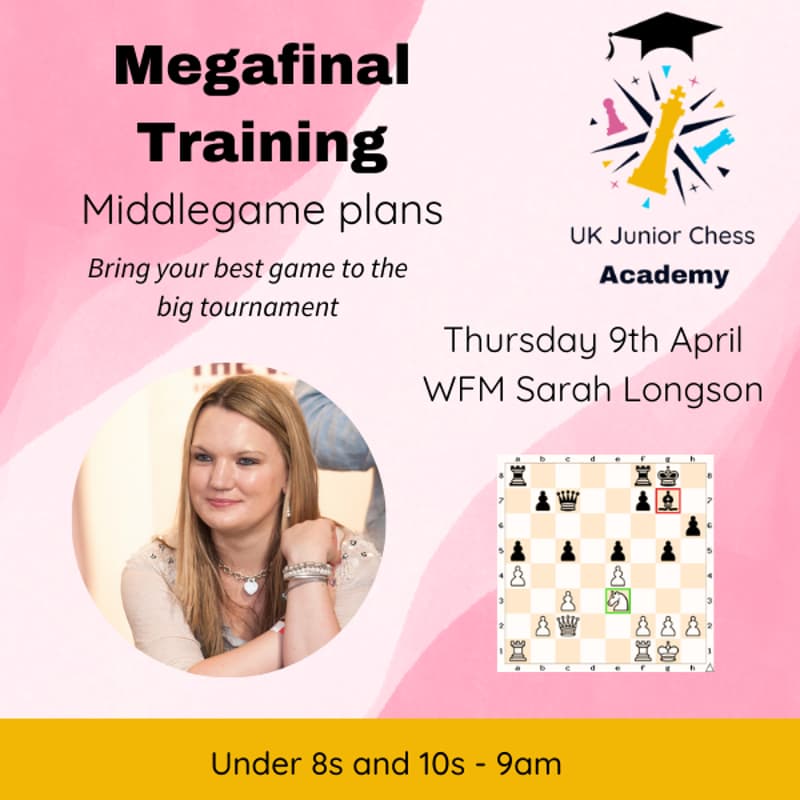 Cover Image for Megafinal Training (under 8s and 10s) - Middlegame plans