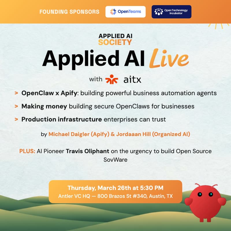 Cover Image for Applied AI Live #3: How To Build Production Grade OpenClaws