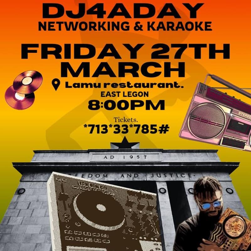Cover Image for DJ4aDay + Networking + Karaoke 🎤