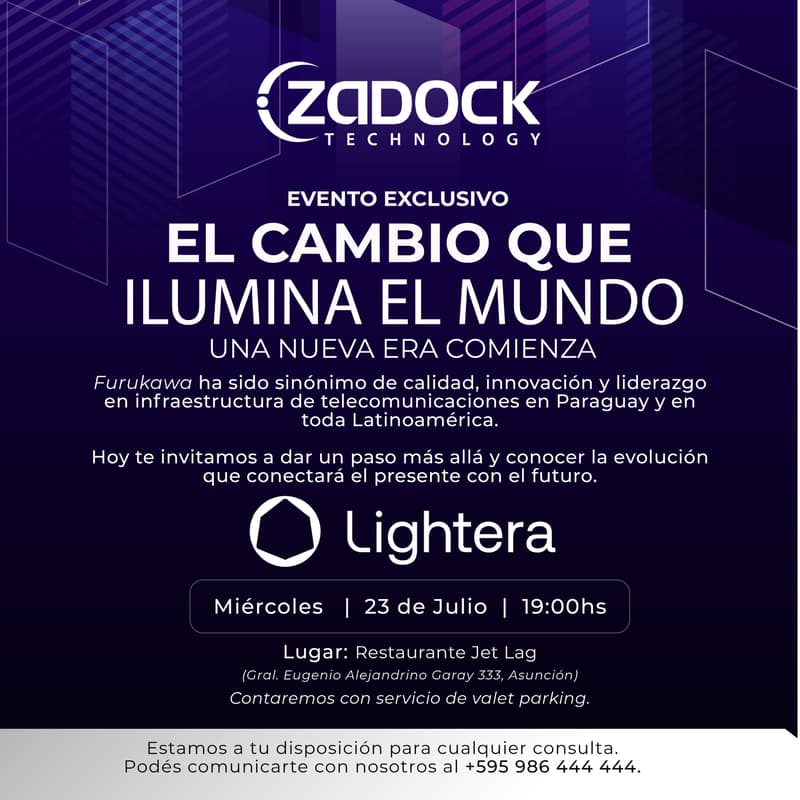 Foto de portada de El Cambio que Ilumina el Mundo - Evento Exclusivo de Zadock Technology & Furukawa