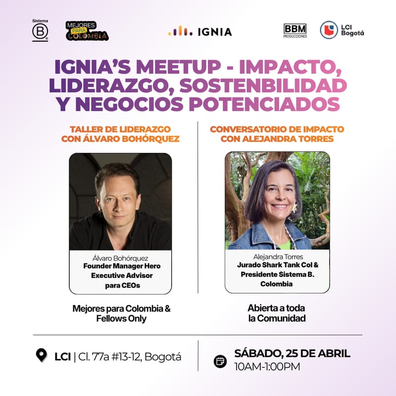 Cover Image for Meetup: Impacto, Liderazgo, Sostenibilidad y Negocios Potenciados