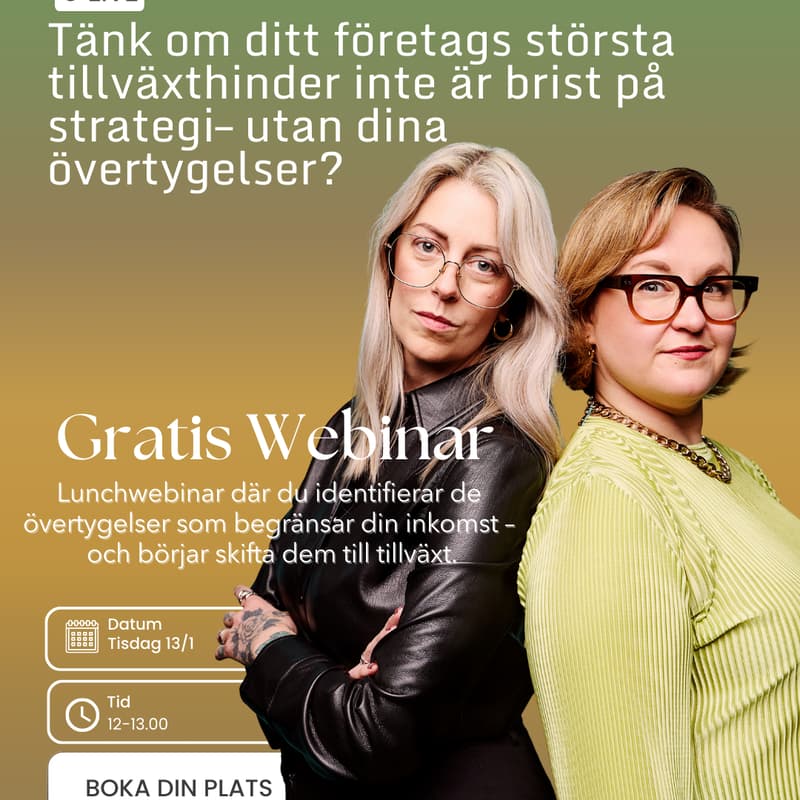 Cover Image for Lunchwebinar - Money mindset & övertygelser