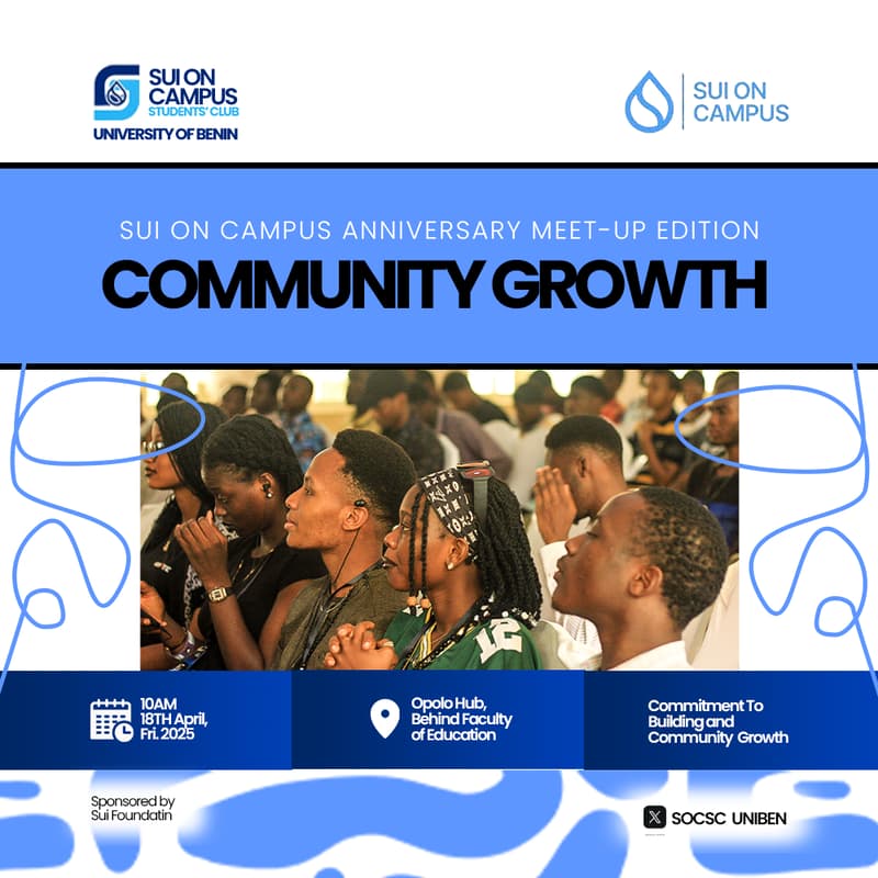 Cover Image for Sui On Campus Anniversary Meet-Up Edition Theme: Community Growth