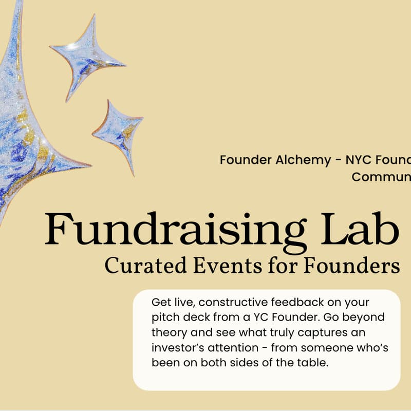 Cover Image for Fundraising Lab: Post-Blockchain Week Edition - From Both Sides of the Table with a YC Founder