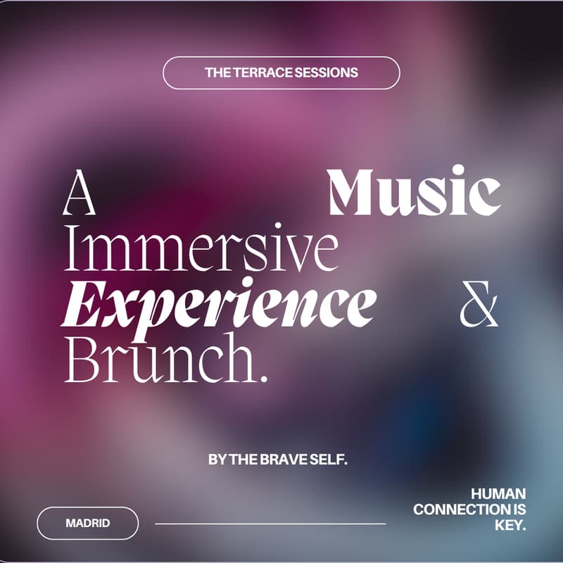 Cover Image for The Terrace Sessions: A Music Immersive Experience + Brunch in Madrid for Global Creatives & Visionaries