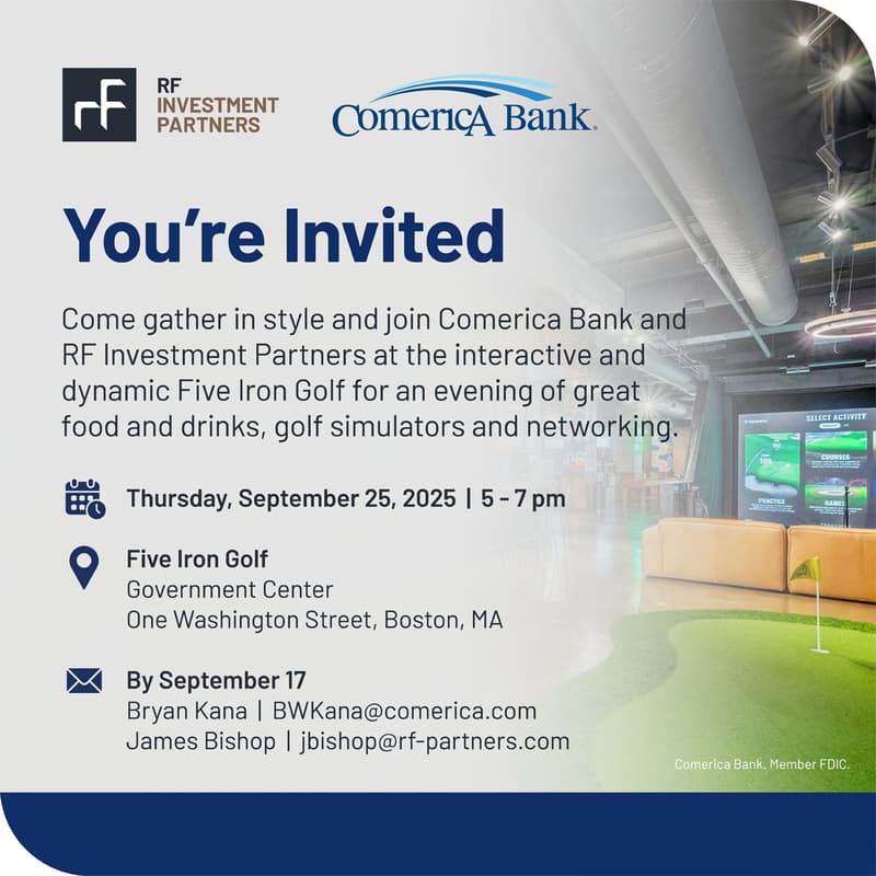 Cover Image for Comerica & RF Investment Partners - Virtual Golf