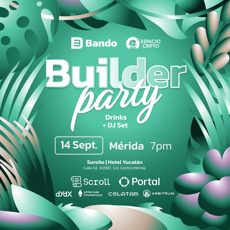 Cover Image for Builder Party por Bando y Espacio Cripto 🎉